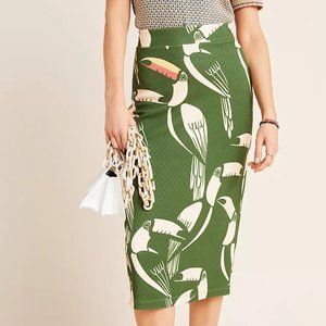Farm Rio X Anthropologie Toucans Pencil Skirt